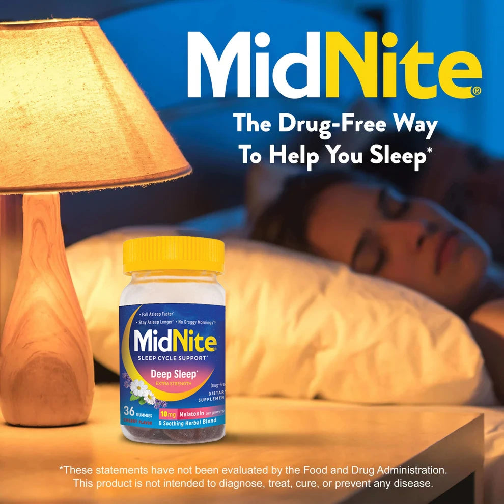 Melatonin 10mg Sleep Aid Gummies - Natural Supplement For Deeper Rest, By MENXI